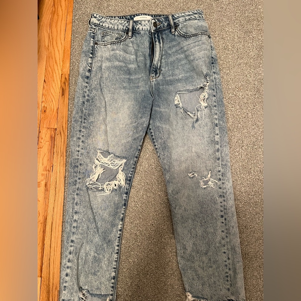 Hidden Denim Distressed Jeans - from Twenty5A